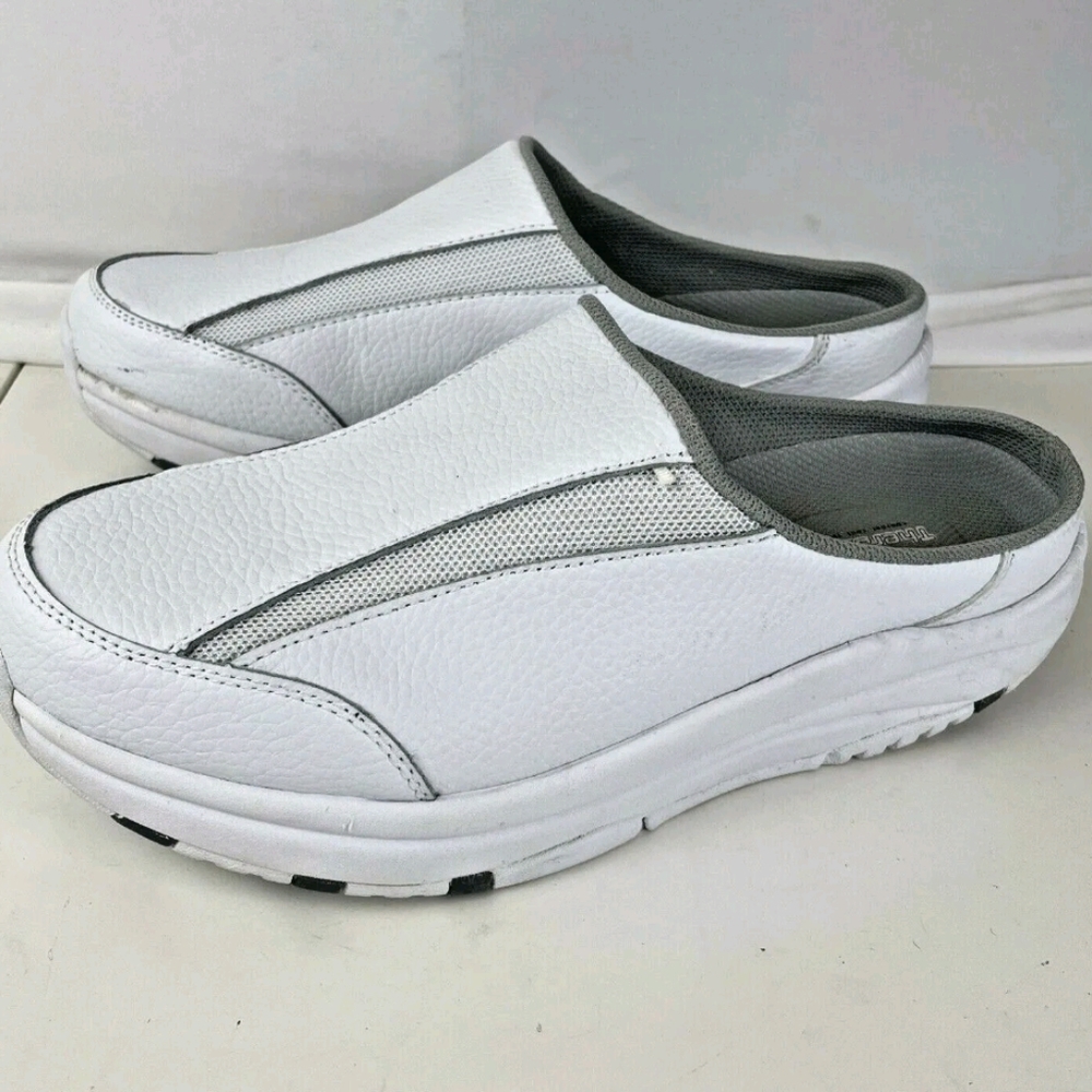 Therashoe Sallie Women's White Shoes Slip On Clogs Orthodic Excellent